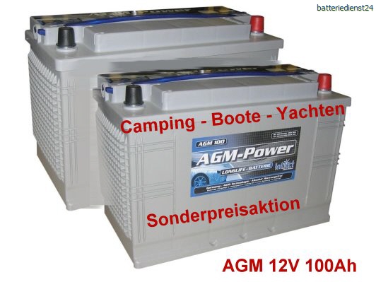 Sunbeam SB5 AGM Batterie 12Volt 95Ah (Start-Stopp, Versorgerbatterie,  Starterbatterie)