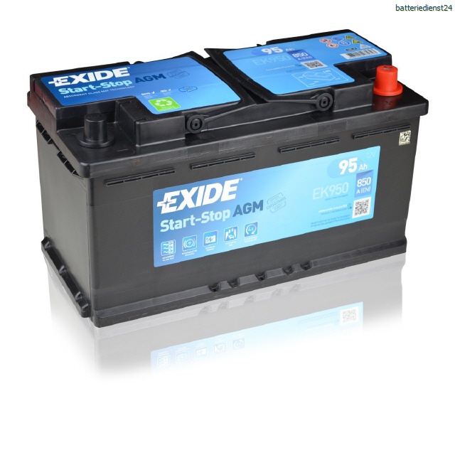 Exide AGM Batterien Start - Stopp Batterien