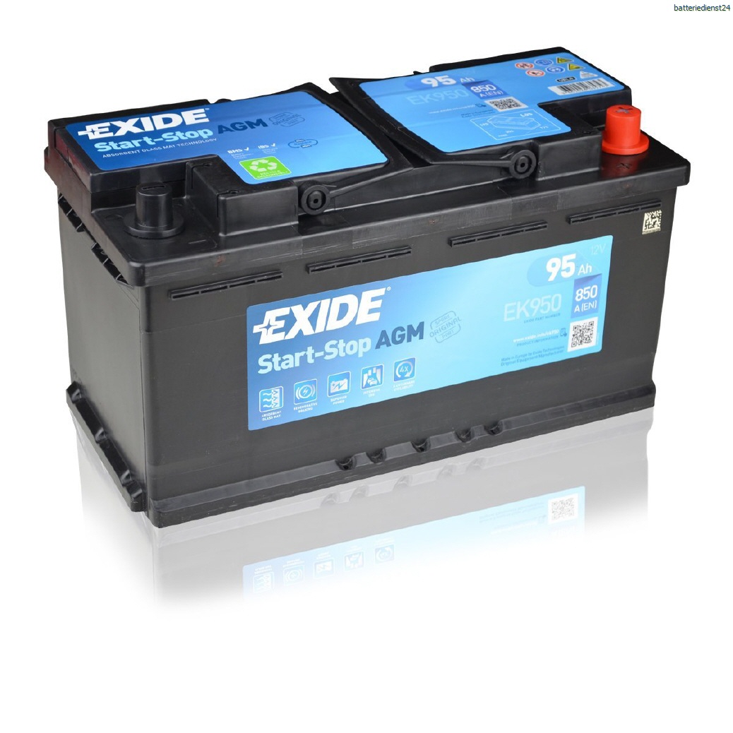 Exide AGM Batterien Start - Stopp Batterien